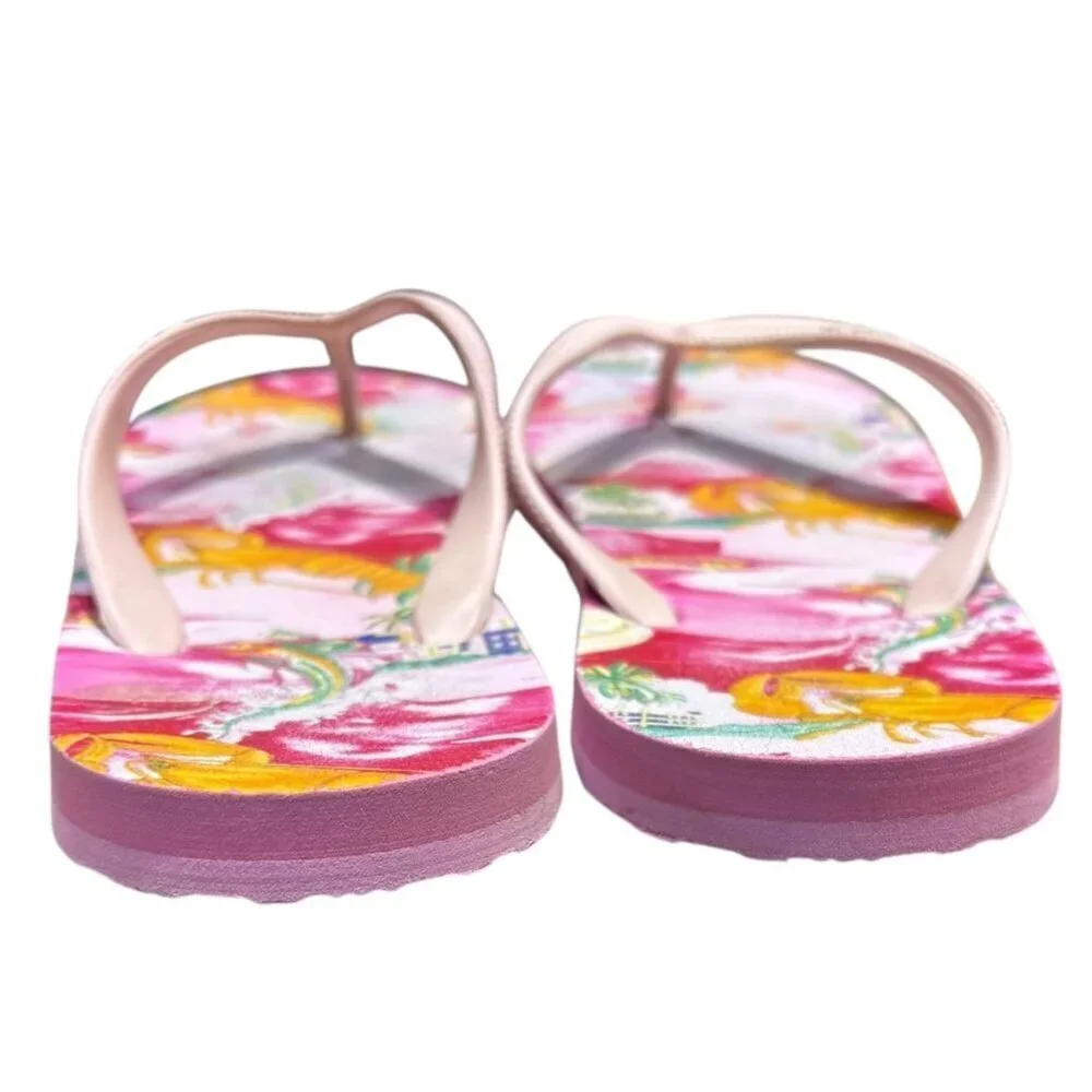 Polo Ralph Lauren Camino Lobster-Print Flip-Flop Kids Size 4/5